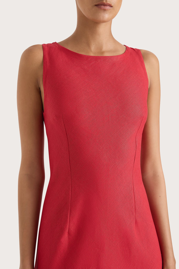 Faithfull The Brand Lydie Maxi Dress Red