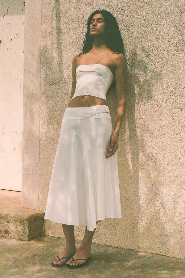 Faithfull The Brand Maceio Skirt White - Final Sale