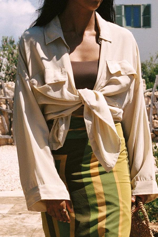 Faithfull The Brand Martim Shirt Creme - Final Sale