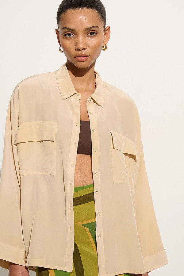 Faithfull The Brand Martim Shirt Creme - Final Sale