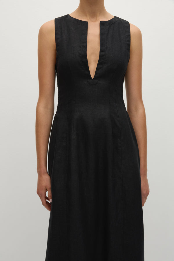 Faithfull The Brand Melia Maxi Dress Black