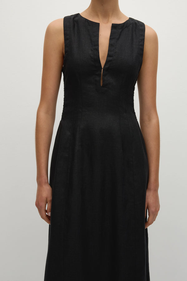 Faithfull The Brand Melia Maxi Dress Black