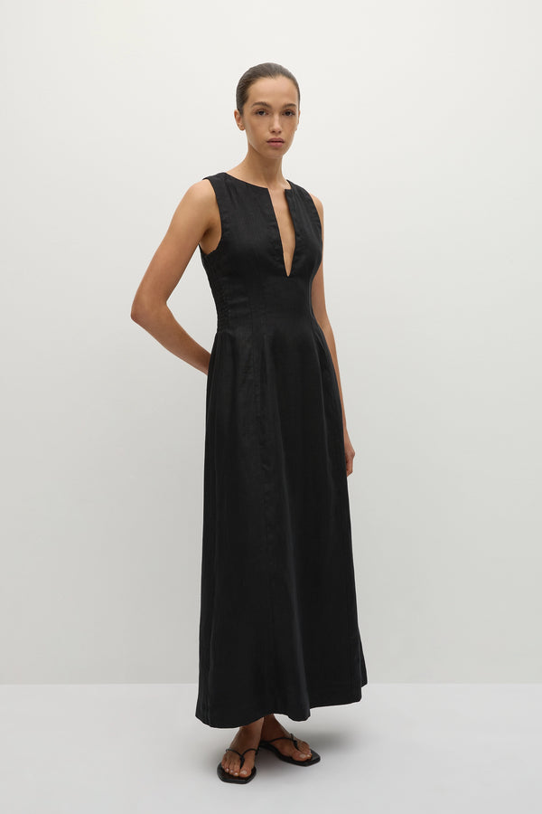 Faithfull The Brand Melia Maxi Dress Black