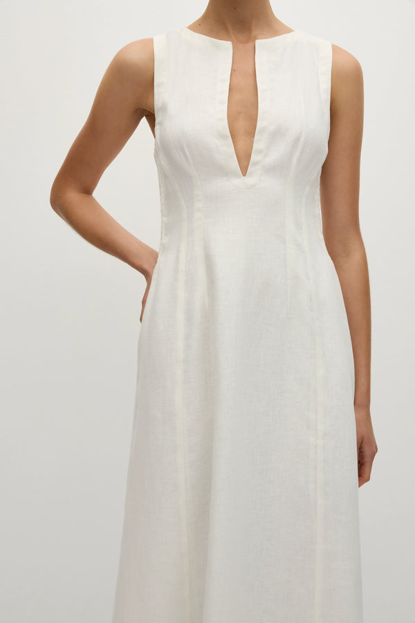 Faithfull The Brand Melia Maxi Dress White