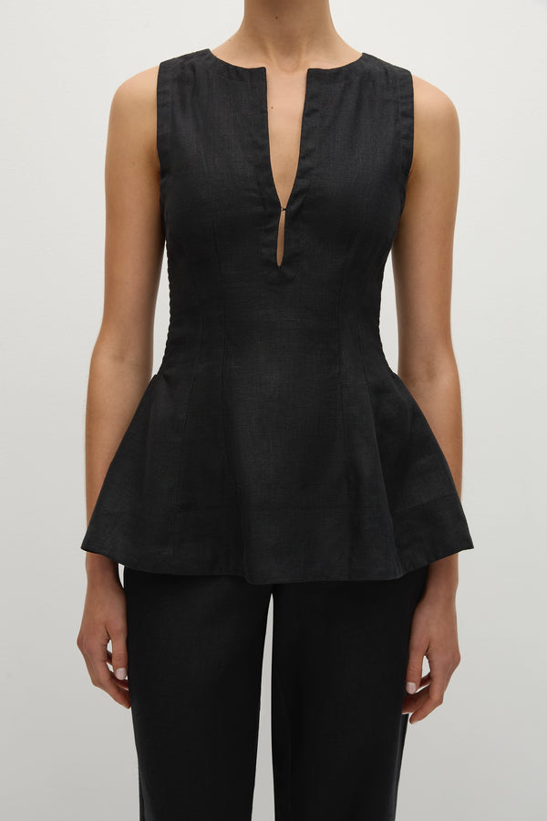 Faithfull The Brand Melia Top Black