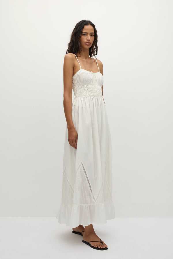 Faithfull The Brand Meline Maxi Dress White
