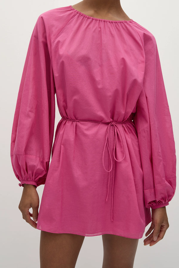 Faithfull The Brand Orion Mini Dress Cerise