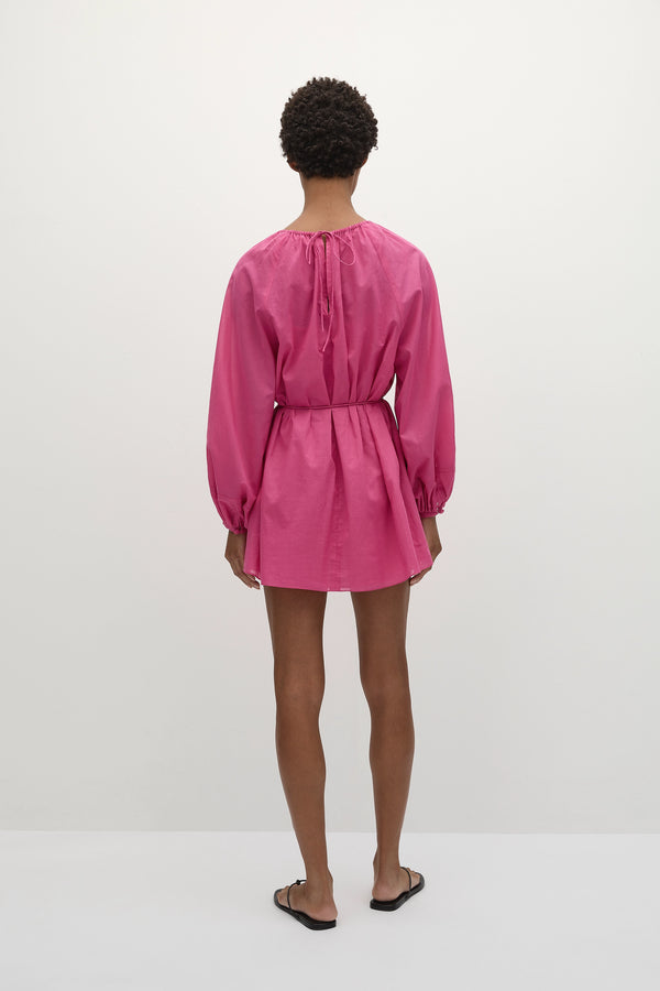 Faithfull The Brand Orion Mini Dress Cerise