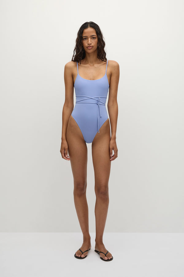 faithfull the brand Rei One Piece Soft Blue