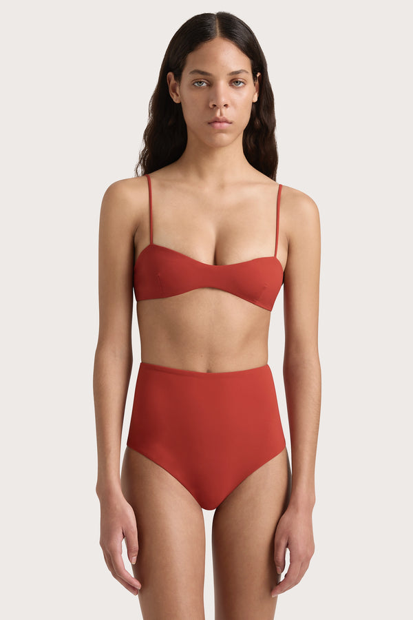 Faithfull The Brand Reyes Bikini Bottom Garnet