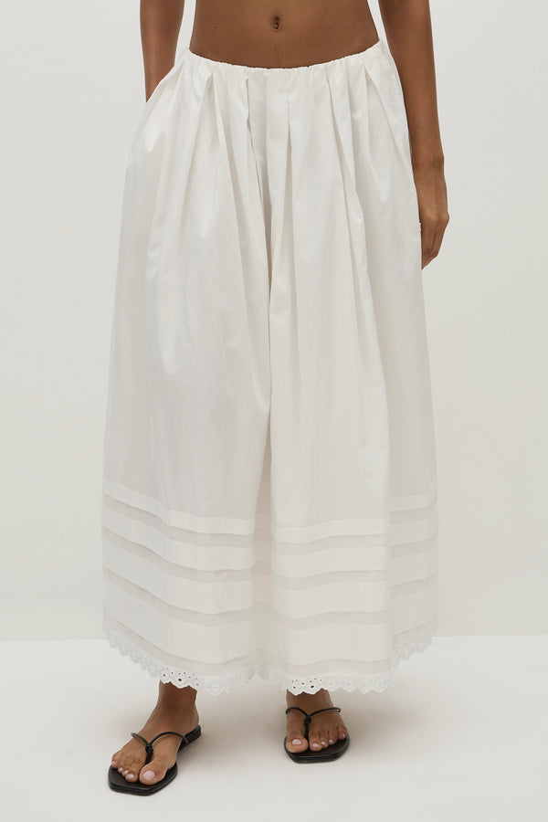 Faithfull The Brand Ruth Skirt White