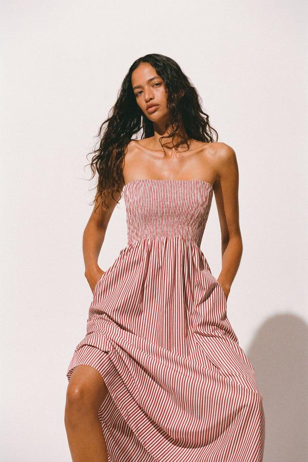 Faithfull The Brand Sanya Maxi Dress Clare Stripe