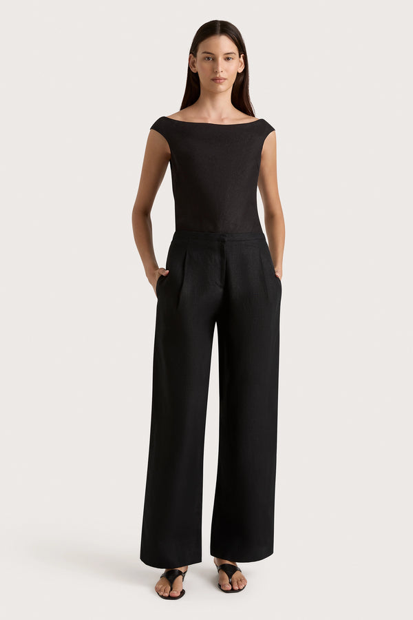 faithfull the brand Sela Pant Black - Final Sale