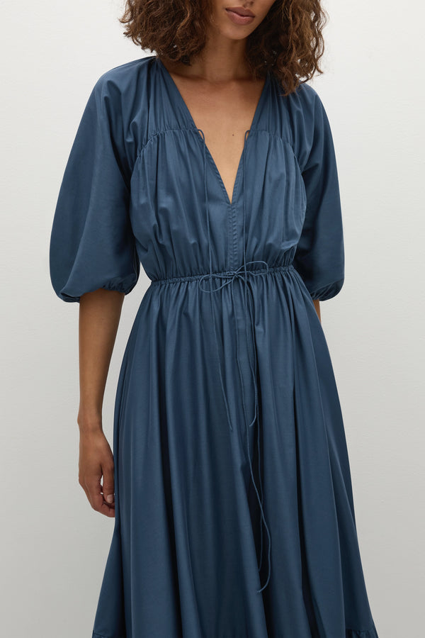 Faithfull The Brand Sigrid Maxi Dress Vintage Navy