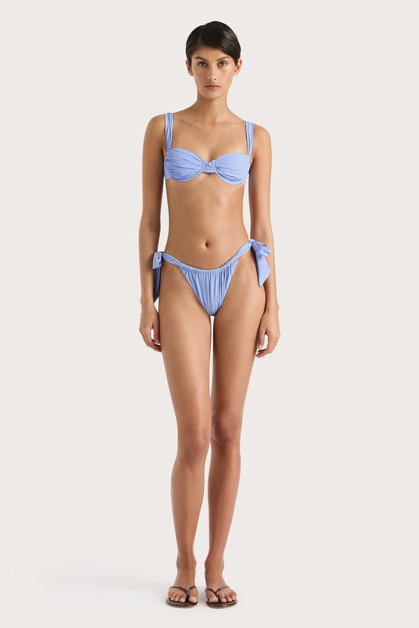 faithfull the brand Sol Bikini Top Blue
