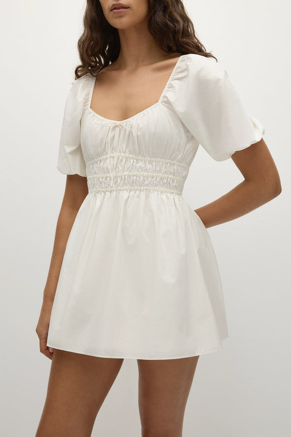 Faithfull The Brand Sophia Mini Dress White