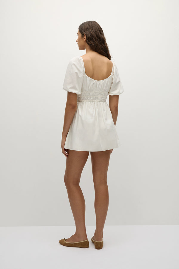 Faithfull The Brand Sophia Mini Dress White