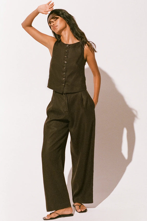 Faithfull The Brand Stevie Trouser Coffee