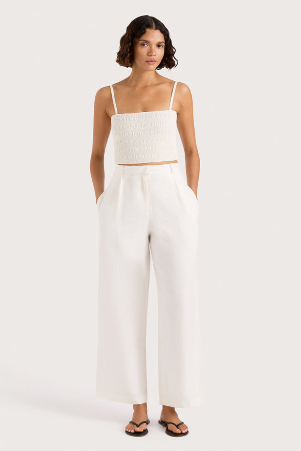faithfull the brand Stevie Trouser White