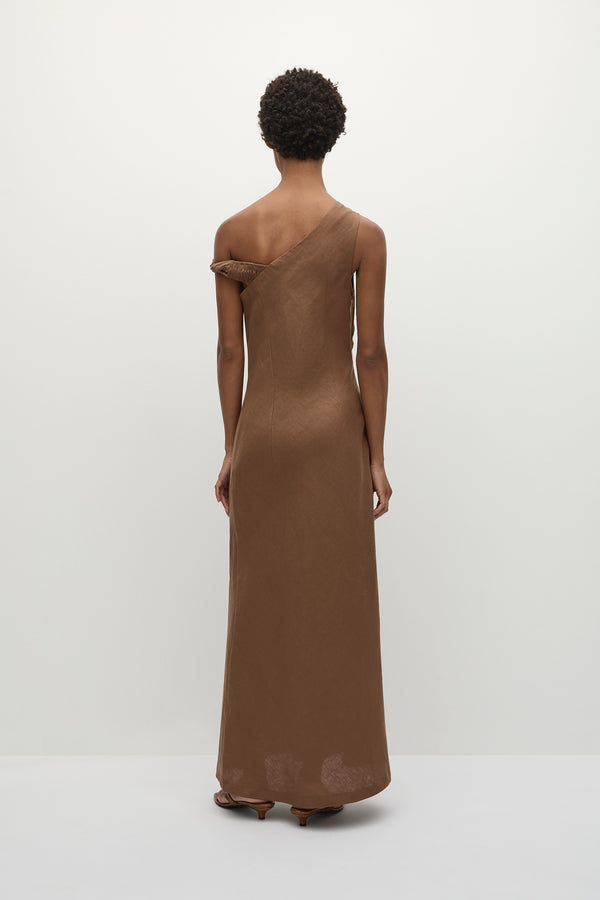 Faithfull The Brand Suis Midi Dress Clay