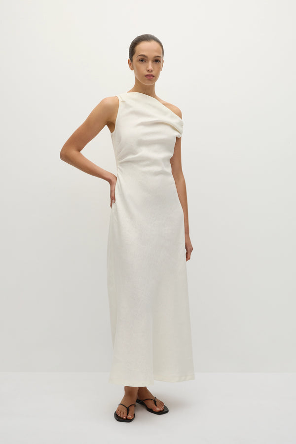Faithfull The Brand Suis Midi Dress White