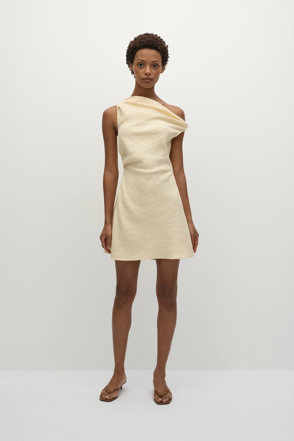 faithfull the brand Suis Mini Dress Butter