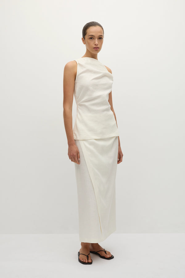 Faithfull The Brand Suis Skirt White