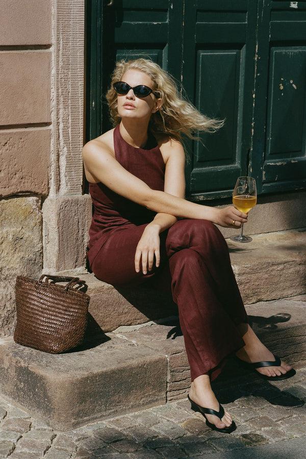 Faithfull The Brand Syna Pant Bordeaux