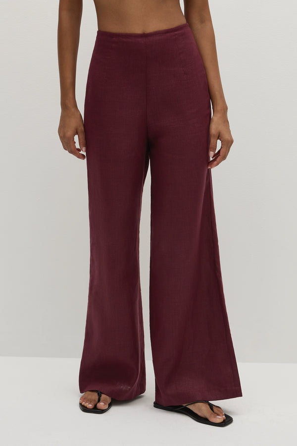 Faithfull The Brand Syna Pant Bordeaux