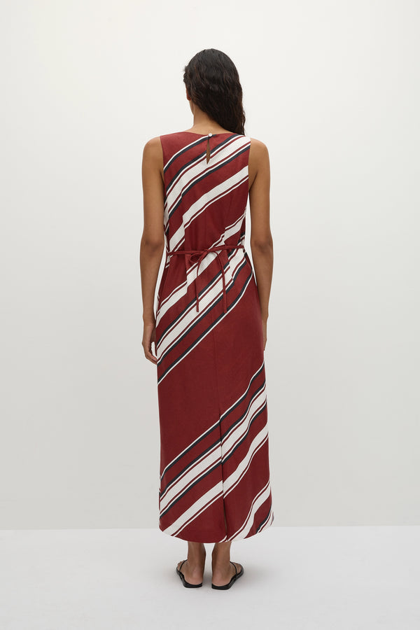 Faithfull The Brand Taylor Midi Dress Hydra Stripe