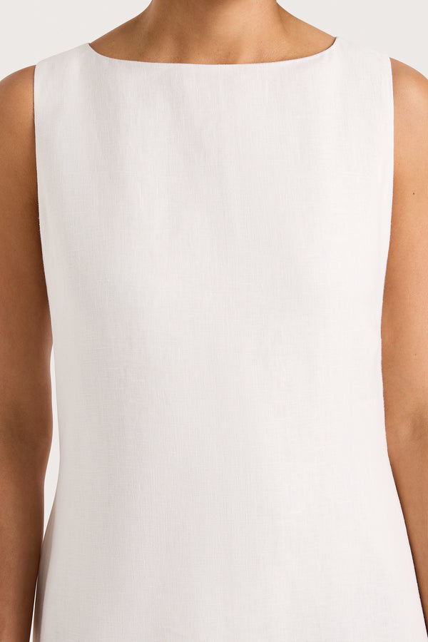 Faithfull The Brand Taylor Midi Dress White