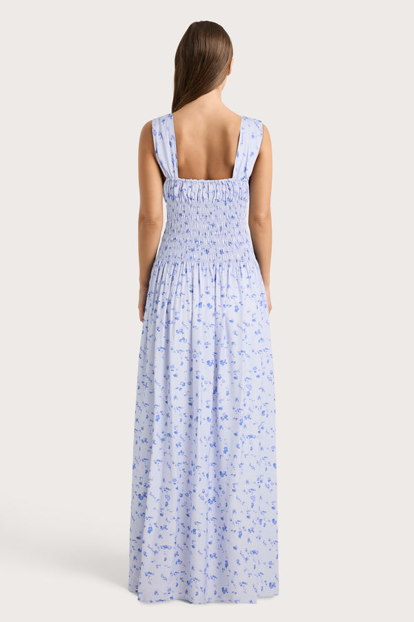 Faithfull The Brand Yerres Maxi Dress Blossom Blue