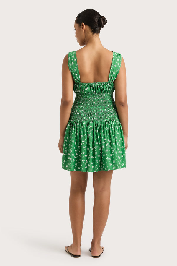 Faithfull The Brand Yerres Mini Dress Green