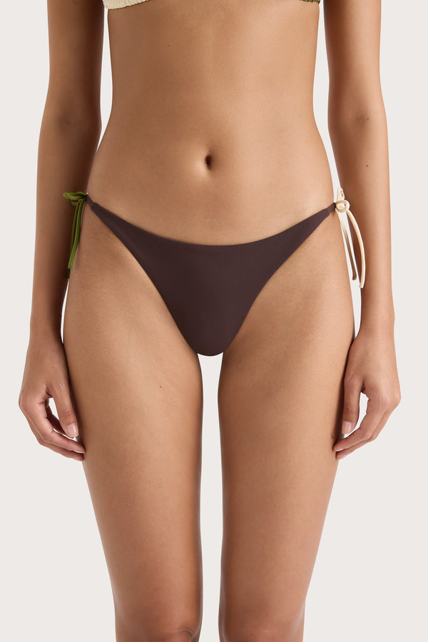Faithfull The Brand Yeva Bikini Bottom Verte Multi