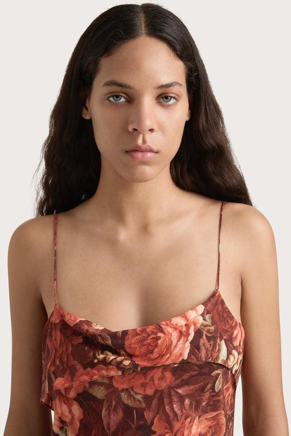 Faithfull The Brand Zelie Midi Dress Rose