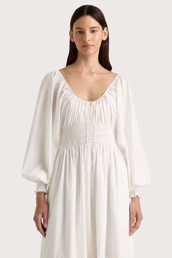 Faithfull The Brand Fleur Maxi Dress White - Final Sale