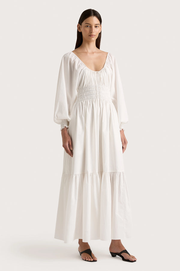 Faithfull The Brand Fleur Maxi Dress White - Final Sale