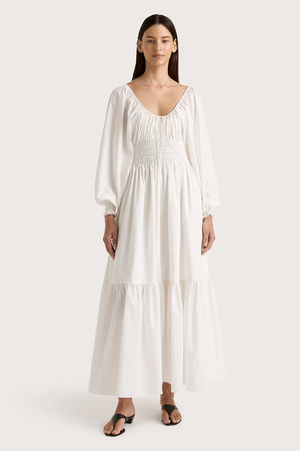 faithfull the brand Fleur Maxi Dress White - Final Sale