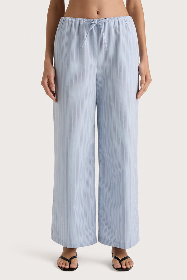 Faithfull The Brand Freja Pant Blue Pinstripe - Final Sale