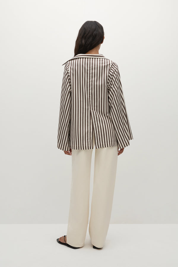 Faithfull The Brand Gaia Top Norway Stripe Espresso