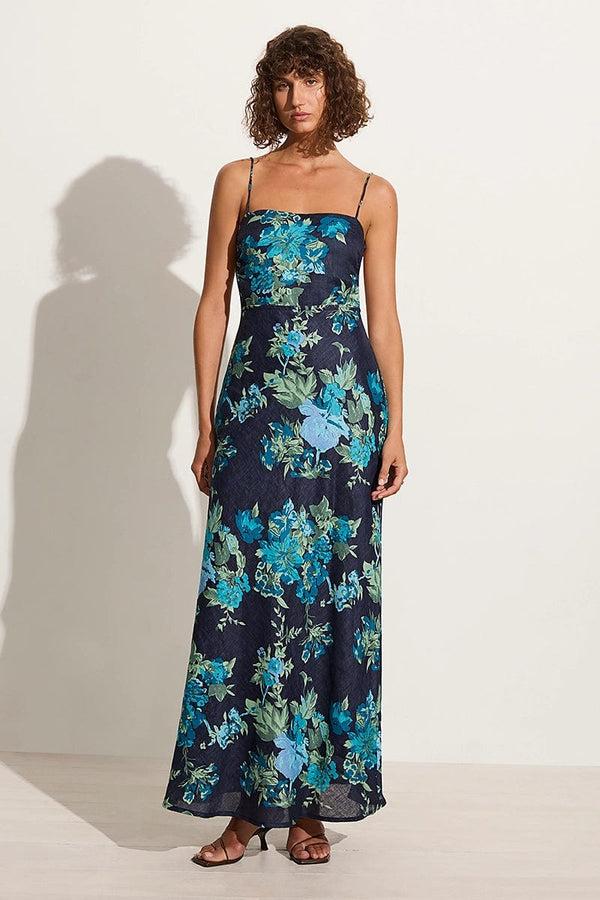 faithfull the brand Garcia Maxi Dress Escala Floral Navy - Final Sale
