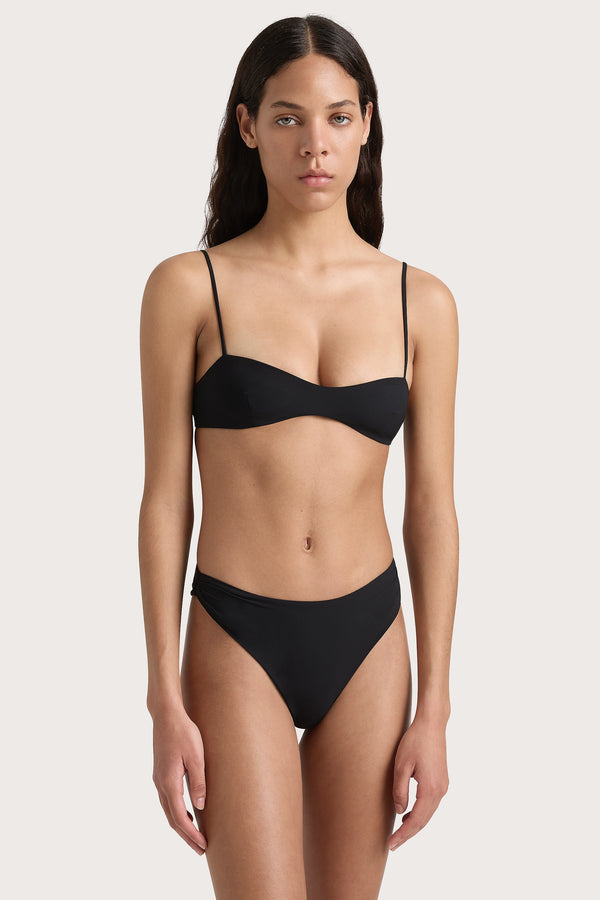 Faithfull The Brand Henni Bikini Bottom Black - Final Sale