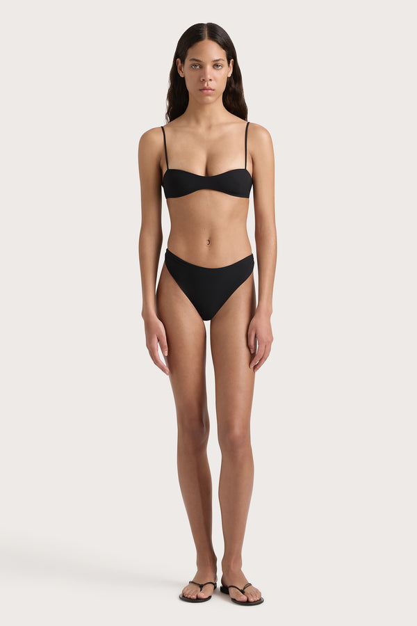 faithfull the brand Henni Bikini Bottom Black - Final Sale
