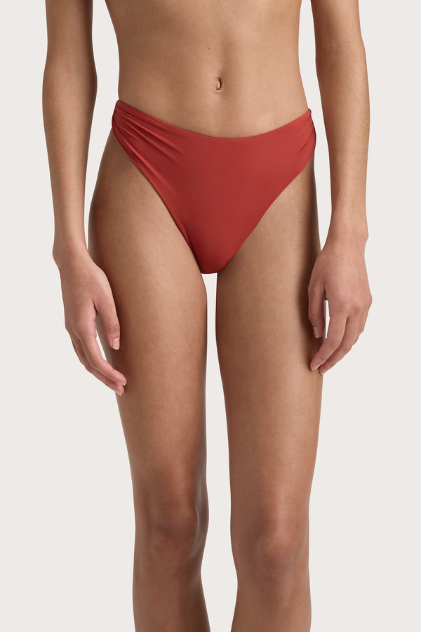 Faithfull The Brand Henni Bikini Bottom Garnet - Final Sale
