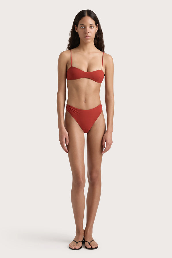 faithfull the brand Henni Bikini Bottom Garnet - Final Sale