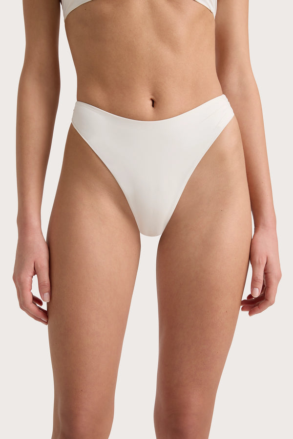 Faithfull The Brand Henni Bikini Bottom White - Final Sale