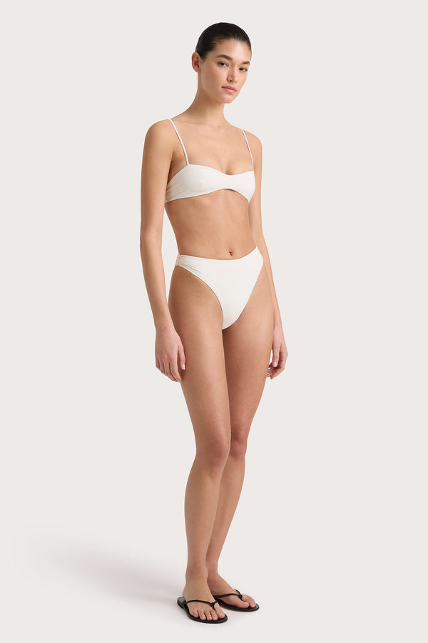 Faithfull The Brand Henni Bikini Bottom White - Final Sale