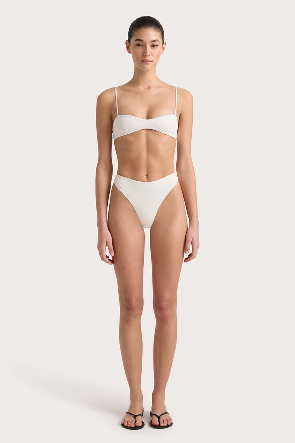 faithfull the brand Henni Bikini Bottom White - Final Sale