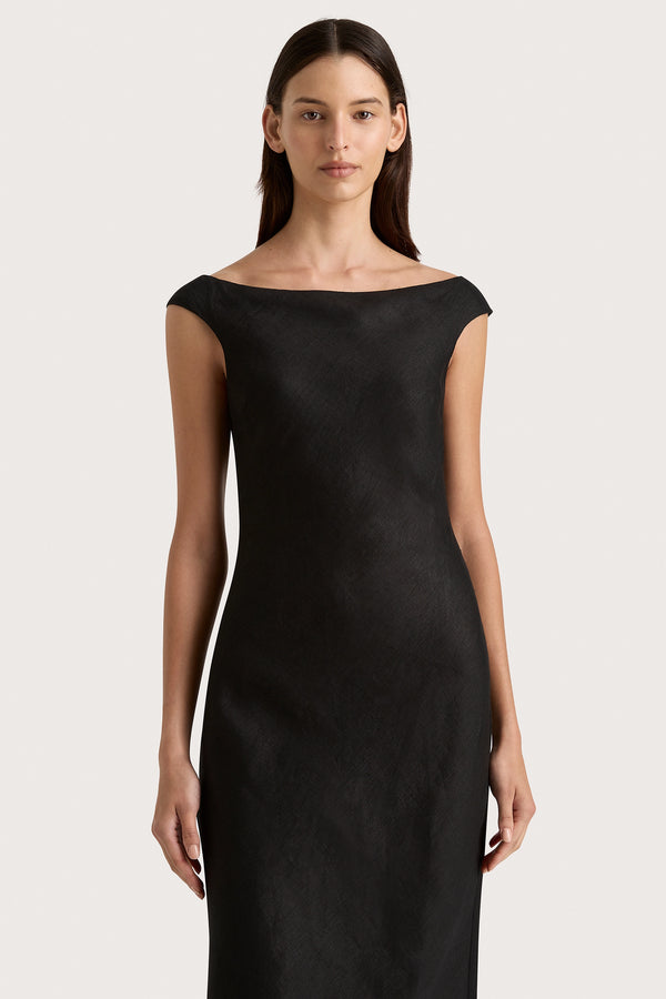 Faithfull The Brand Ilride Maxi Dress Black - Final Sale