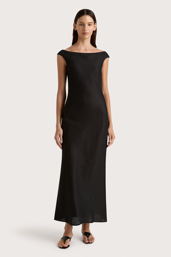 faithfull the brand Ilride Maxi Dress Black - Final Sale